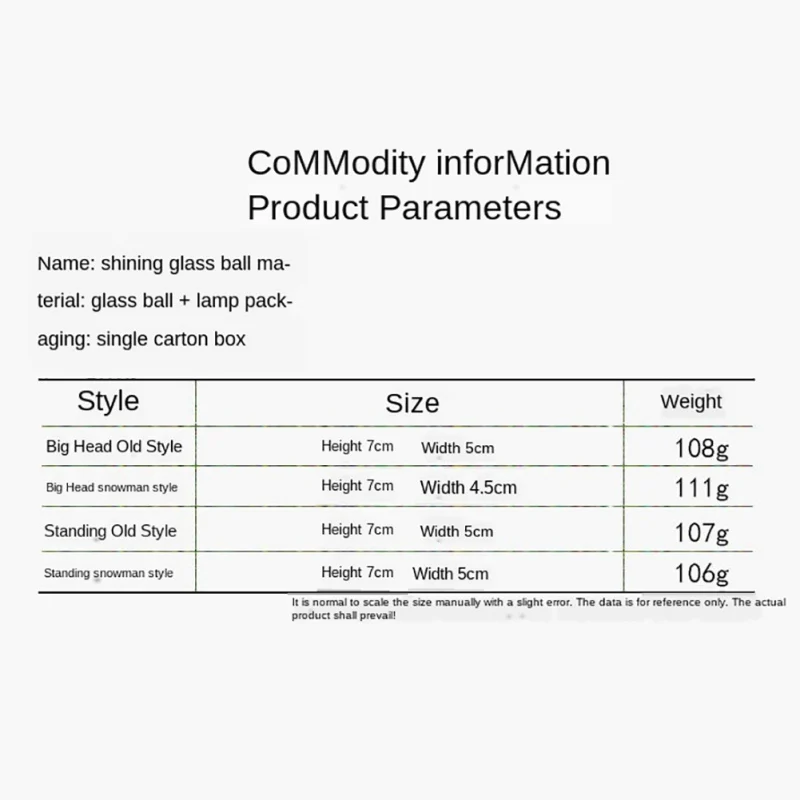 

Luminous Xmas Crystal Ball For The Elderly Desktop Ornaments Crystal Balls Xmas Gifts Children Standing Snowman