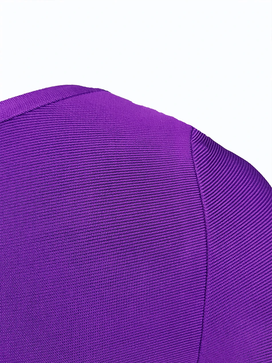 Женское платье с длинным рукавом серое синее фиолетовое о-образной горловиной |