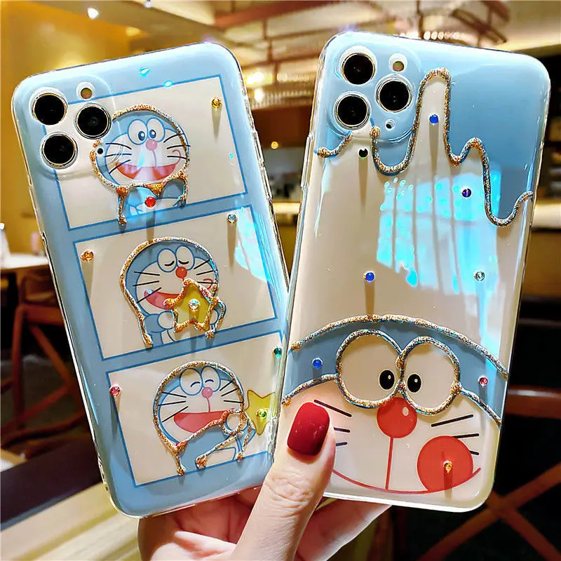 

Super cute blue fat iPhoneX 11proMax mobile phone case for iphone 12 top protective cover 7 color creative TPU