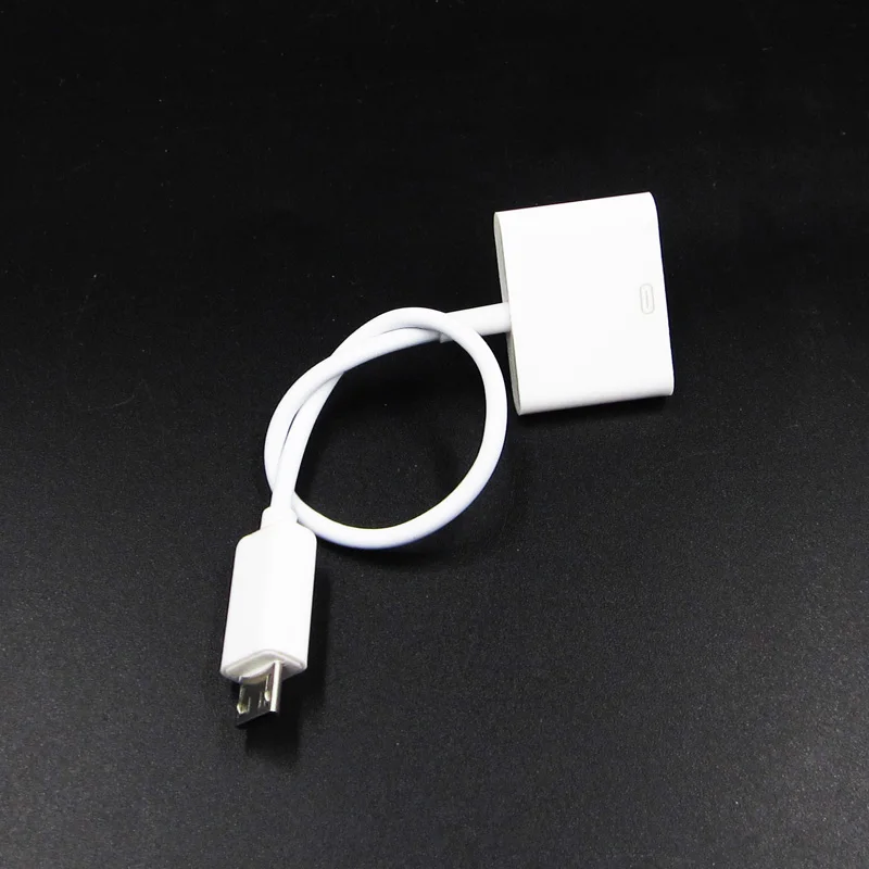 Белый USB 30 Pin Женский к 5 Мужской Кабель адаптер для iPhone| |
