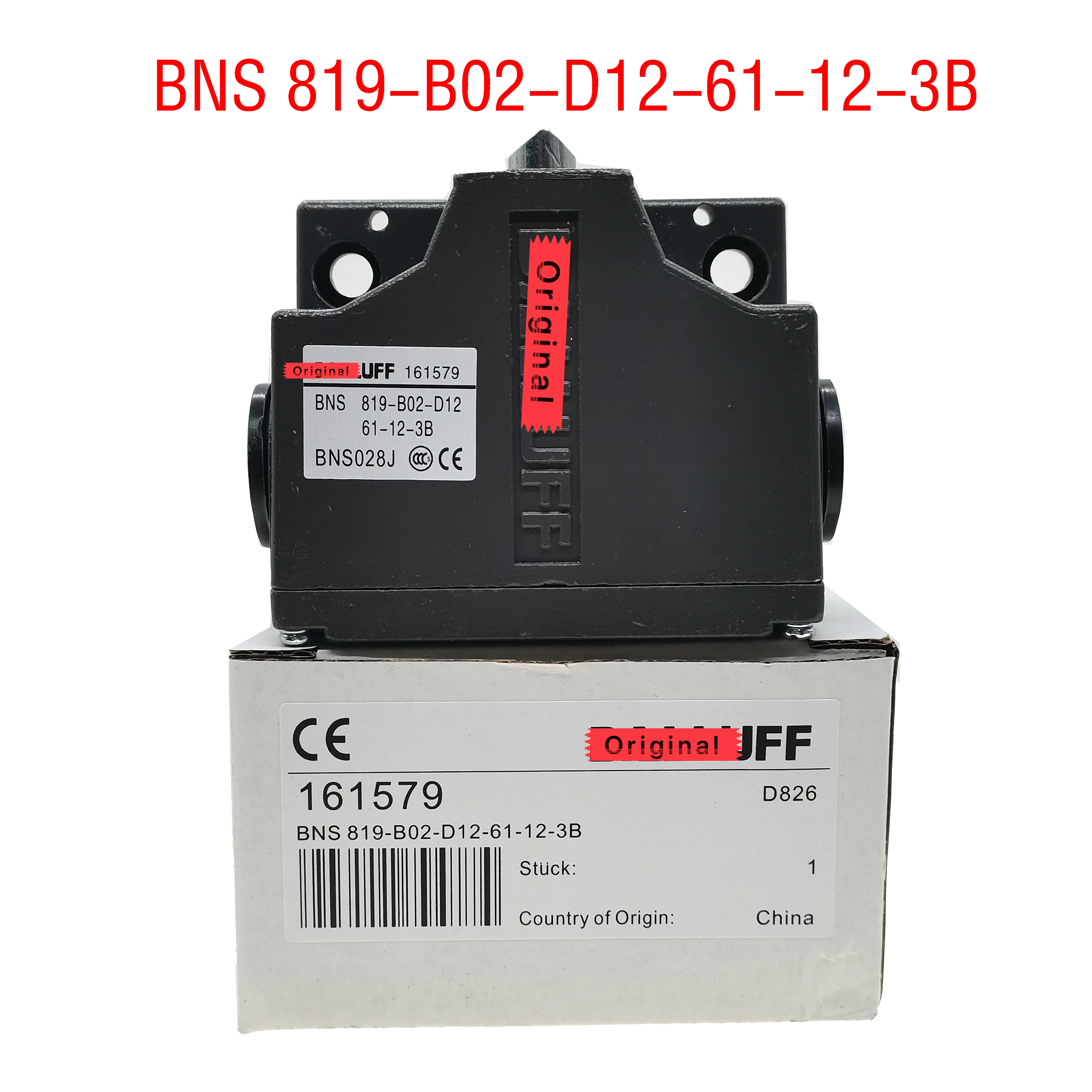 

BNS 819-B02-D12-61-12-3B / BNS 819-B03-D12-61-12-3B Limit Switch Travel Switch