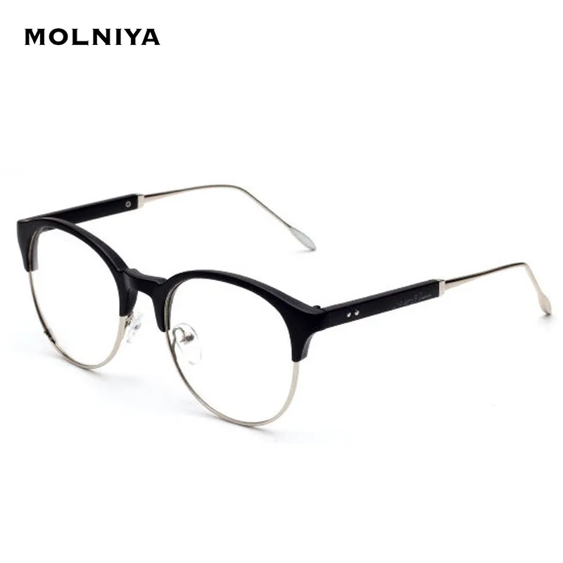 2020 ретро металлические оптические оправы для женщин модные круглые простые очки