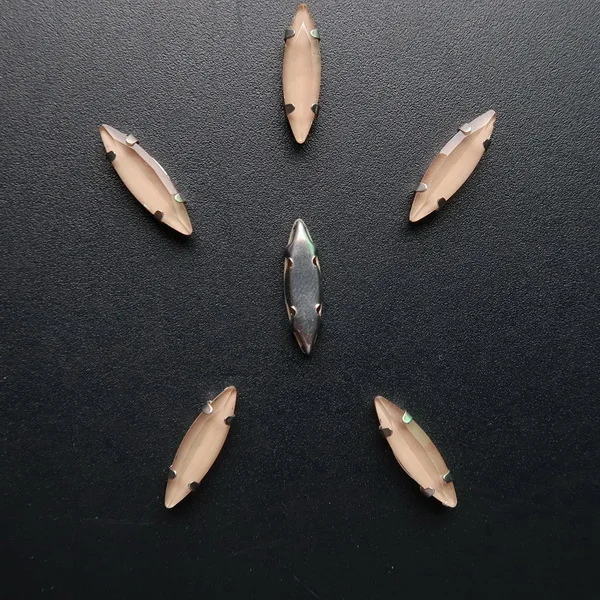 A13 Lt topaz Серебряная цепь коготь настройки 50 шт./упак. 4*15 мм желейные конфеты стекло с украшением в виде кристаллов Наветт Маркиза Форма пришить стразы кристаллы одежды «сделай сам» - Цвет: A13 Lt topaz