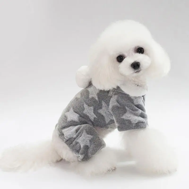 Новый fashionPet на осень зиму со звездами в четырех ногах для флис розовые зеленые