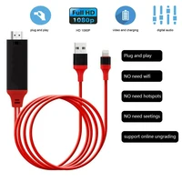 hdtv tv digital av adapter lightning to hdmi compatible cable usb 1080p smart converter cable for apple tv iphone hd plugplay