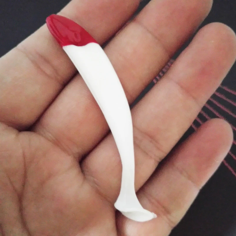 1 шт./лот воблер с длинным хвостом мягкая рыболовная приманка 6 см/7 см Силиконовые