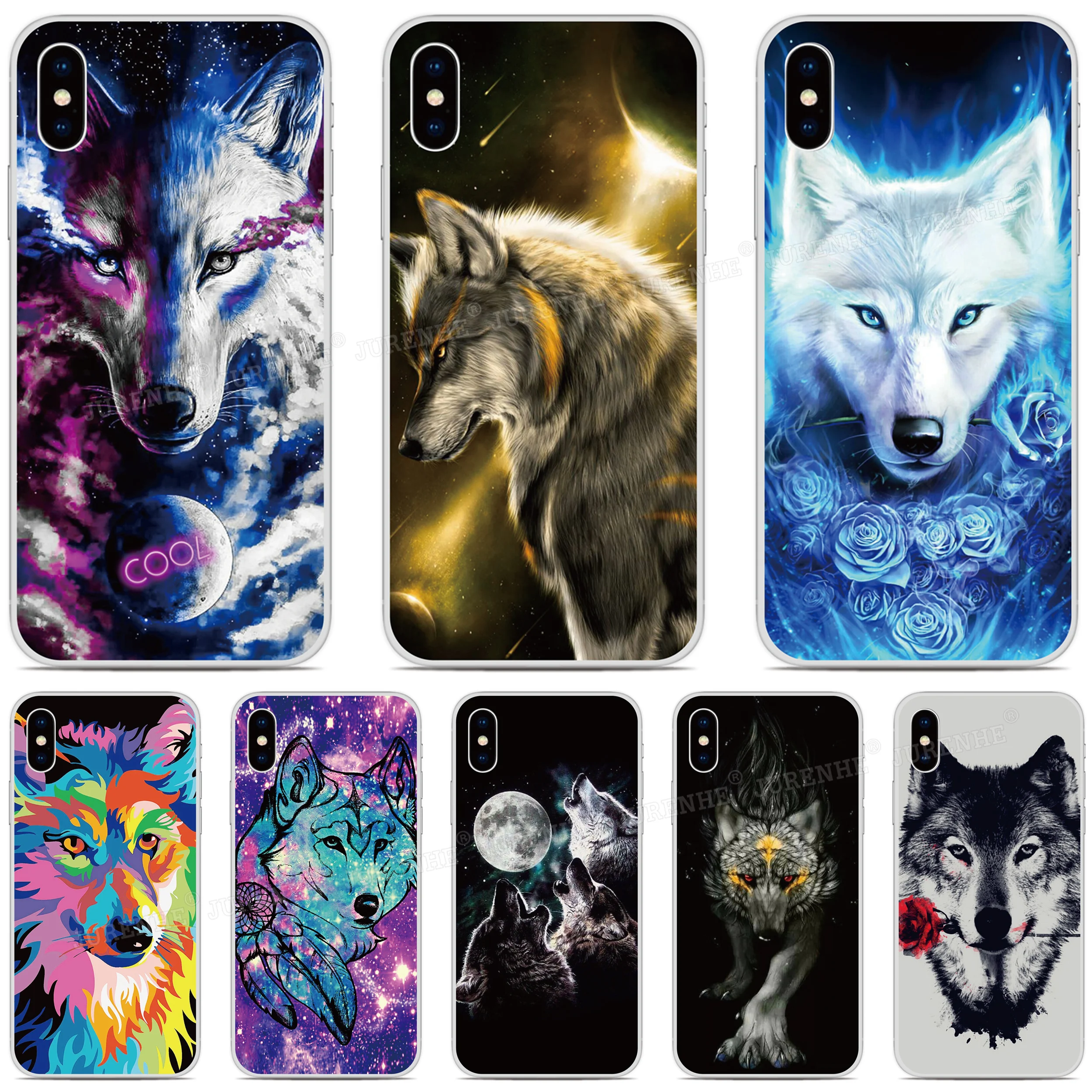 

Cute Wolf Phone Case For Motorola Moto G30 G10 Edge S Fusion G9 Plus G Play Stylus One 5G ACE E7 Power Action Macro Vision Cover