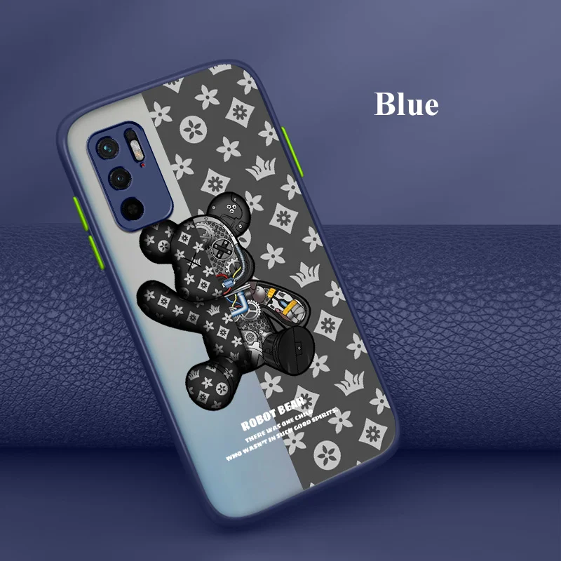 

Fashion Bear Liquid Silicone Case For Xiaomi Redmi Note 10 10S 9T 9 8 7 Pro Max Redmi 9A 8A 9C 8T 4G 5G Soft Phone Cover Case
