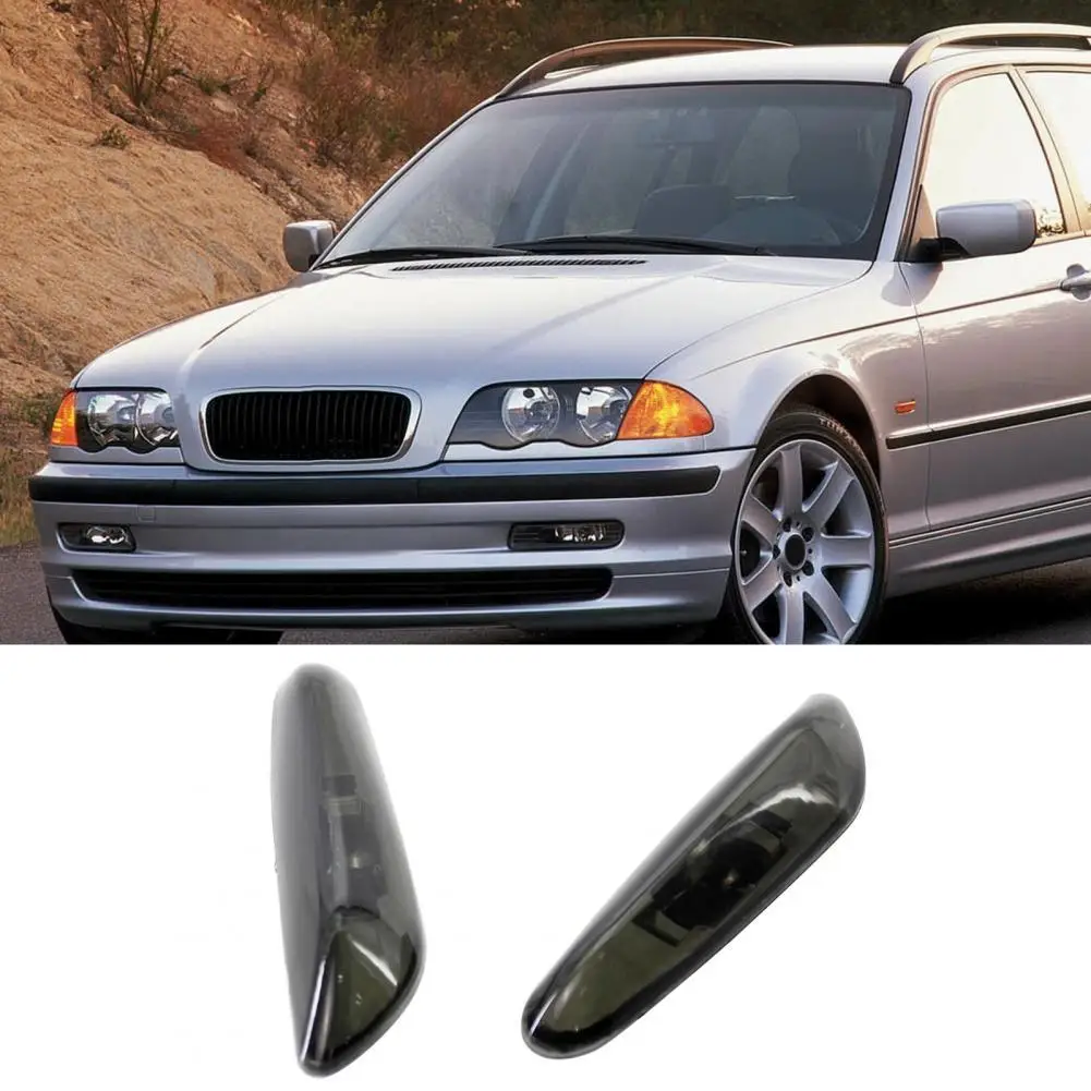 

High Quality Side Marker Lamp Housing Reliable Gray Side Marker Light Cover Side Marker Bulb Housing 2Pcs