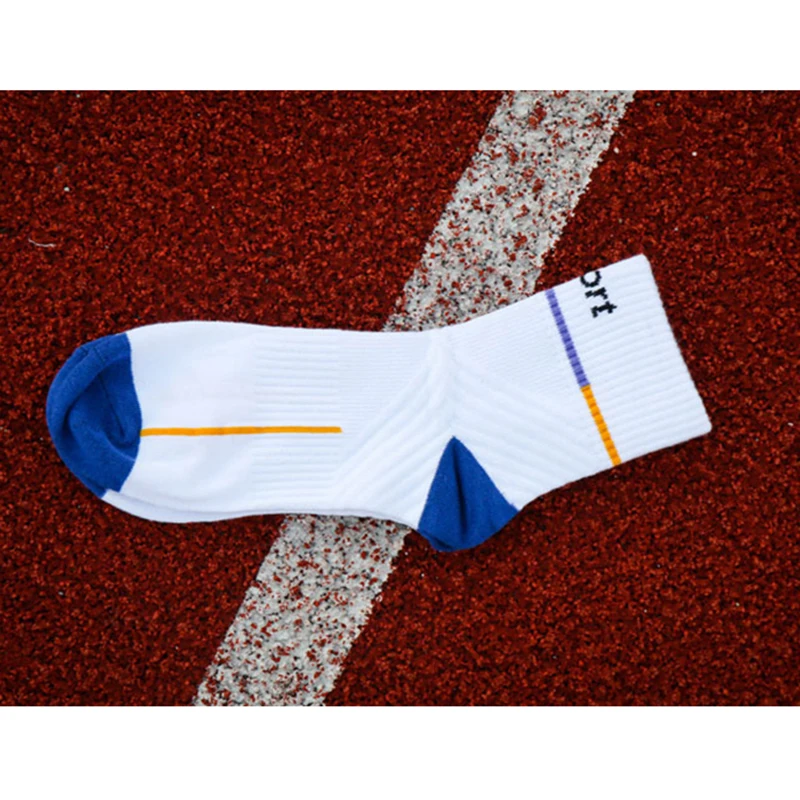 20 пар Для мужчин баскетбольные носки из материала на основе хлопка в впитывает