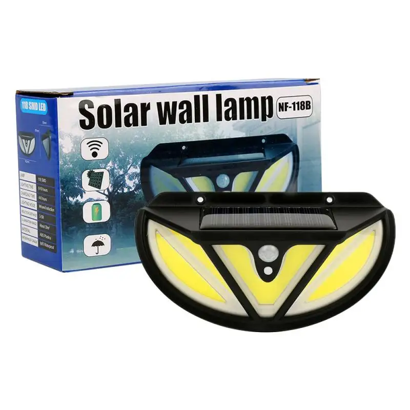 

LED Solar Light Outdoor Security Light Waterproof Motion Sensor Wall Garland Lamp Solar Power Lighting For Garden