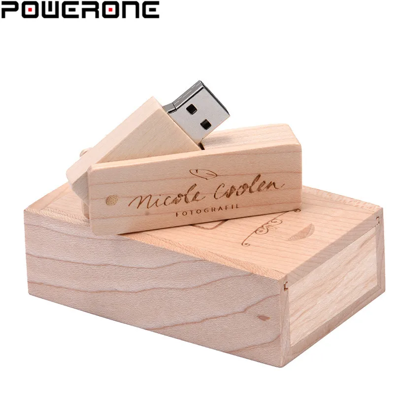 POWERONE USB 2 0 деревянный квадратный армейский нож Флешка 64 ГБ 32 16 4 Usb флэш накопитель