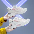 Кроссовки женские из искусственной кожи, на толстой подошве, на весну