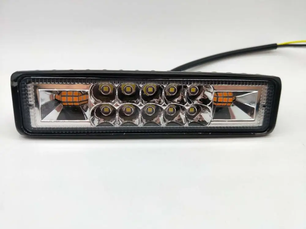 1 шт. 12В 24В 48 Вт 6000 К двухцветный грузовик внедорожник вездеход стробоскоп Рабочий