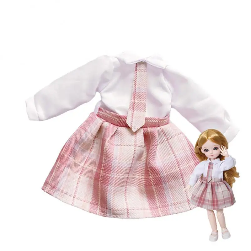 

16 см одежда для шарнирной куклы, высококачественное платье, можно одевать, модная Кукла, костюм с юбкой, лучший подарок для детей, игрушки дл...