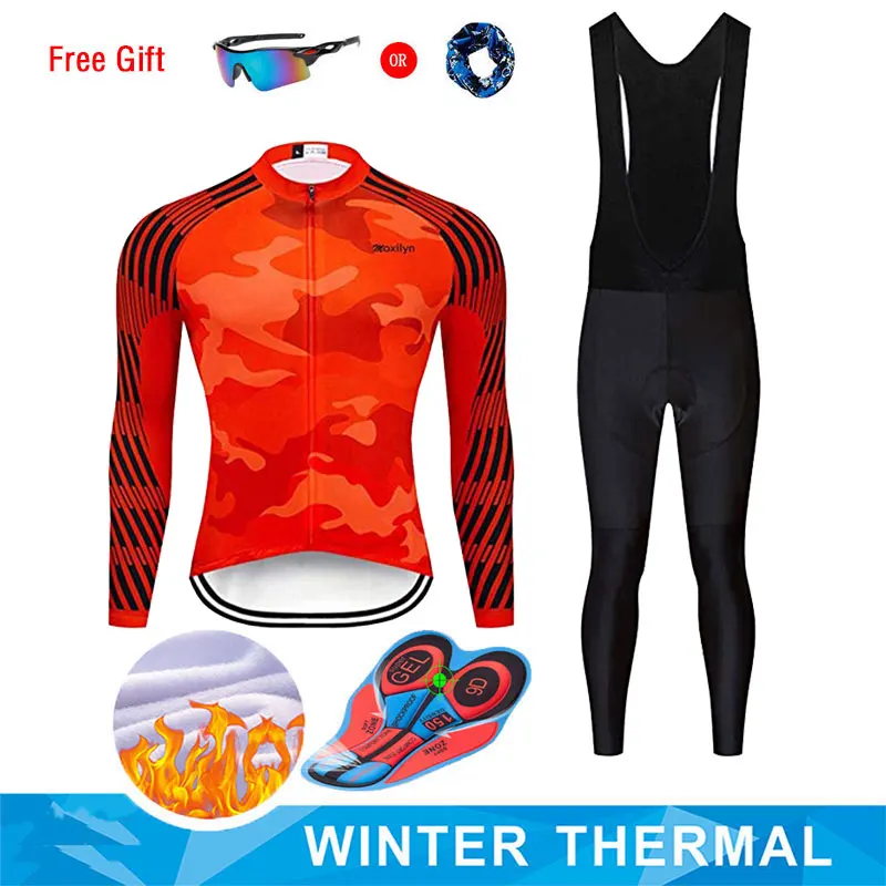 Комплект одежды для велоспорта Moxilyn CT002 мужской зимняя куртка с длинным рукавом