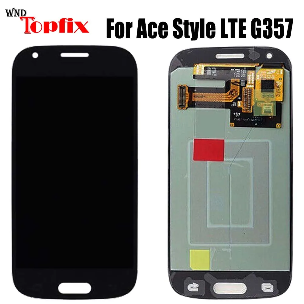 

Super Amoled LCD For Samsung Galaxy Ace 4 LCD SM-G357 G357FZ Display Ace4 Touch Screen Digitizer Assembly For SAMSUNG G357 LCD