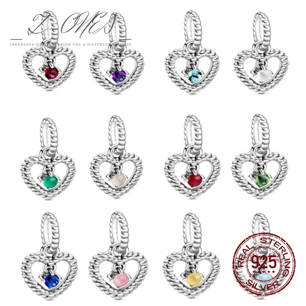 

Z-ones Pan925 sterling silver spacer beads, used to make jewelry diy charm bracelets, female luxury goods, designer charm