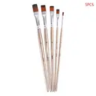 Набор кистей для рисования, профессиональный нейлоновый набор кистей для рисования акварелью и акрилом, 5 шт.