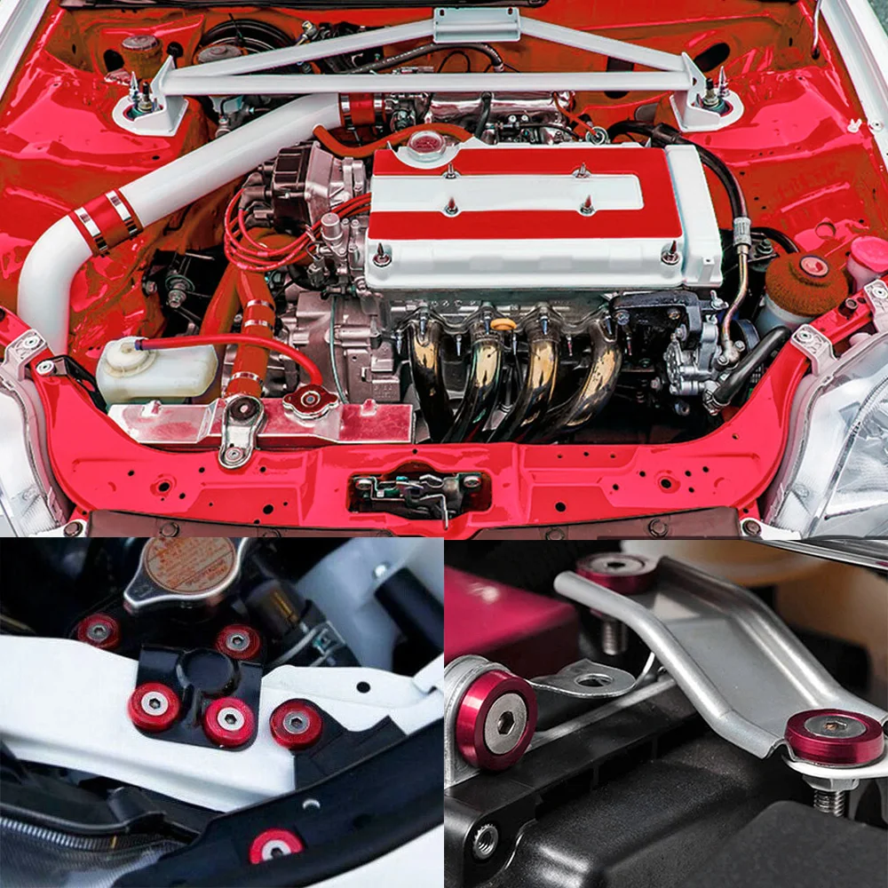 8 шт M6 автомобиль изменение шестигранные крепежные детали крыло шайба бампер