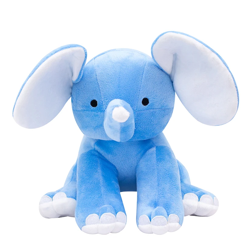 

30cm Cute Big Ears Elephant Plush Toy Stuffed Animal Soft Plush Elephant Pillow Accompany Doll Toys for Girls Kids Birthday Gift