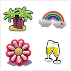 Декоративная пряжка для обуви в виде пещеры, Цветочная застежка для обуви с аксессуары для пряжки для обуви отверстиями, умная звезда, аксессуары для рукоделия