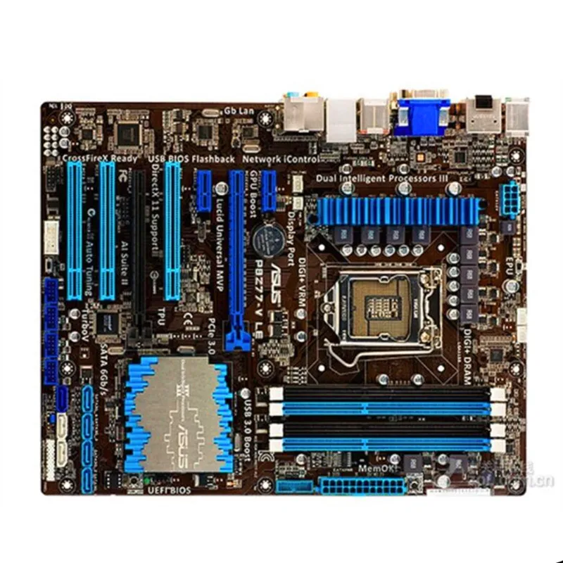 Материнская плата LGA 1155 DDR3 для ASUS компьютерная материнская Intel Z77 P8Z77 SATA II PCI E X16