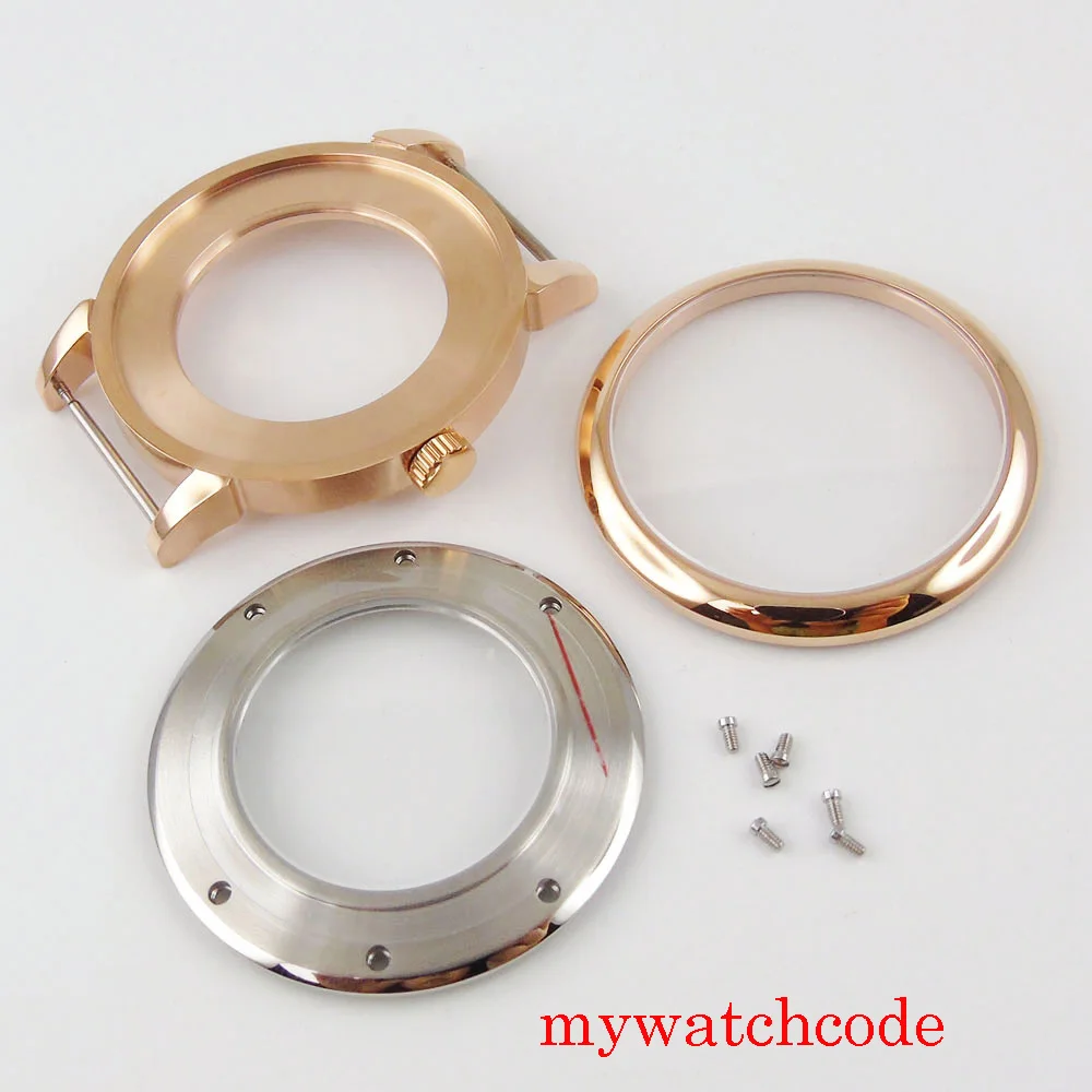 40 мм розово золотое покрытие серебряный цвет фотоальбом ETA 2824 2836 miyota 8215