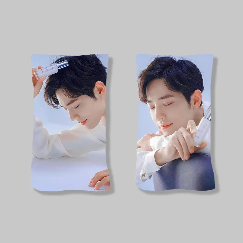 

New Boyfriend XiaoZhan Short Plush Square Pillowcase of Contains Pillow Core for Custom Decoration Home Gift 50*70cm