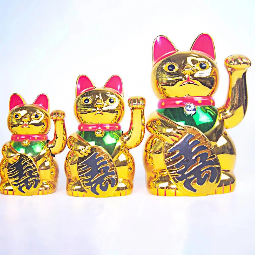 Пластиковый подарок домашний декор форма в виде кошки на удачу Золотой магазин