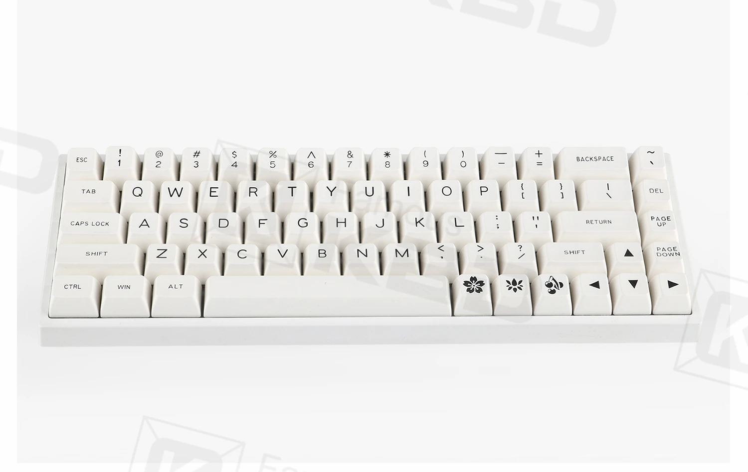 Maxkey SA колпачки для клавиш белые двухцветные 129 клавиши ABS подходит большинства