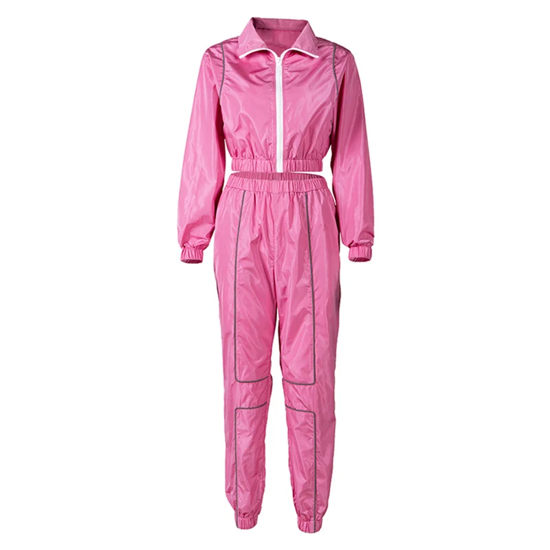 LOOZYKIT женские спортивные костюмы футболка + штаны комплект из двух предметов