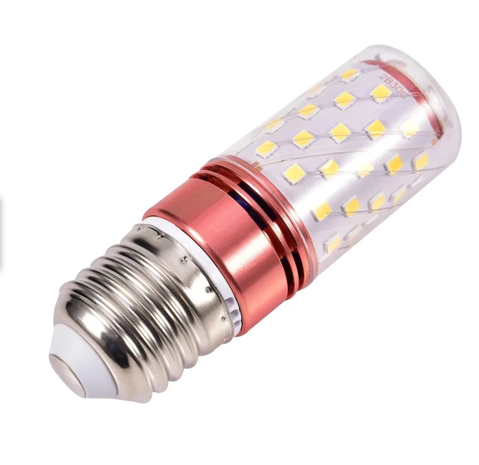 

E27 E14 9W 12W SMD2835 Led Candle Bulb Corn Chandelier Light Save Energy Warm White/ White /Three-color Change LED Corn Lamp E2