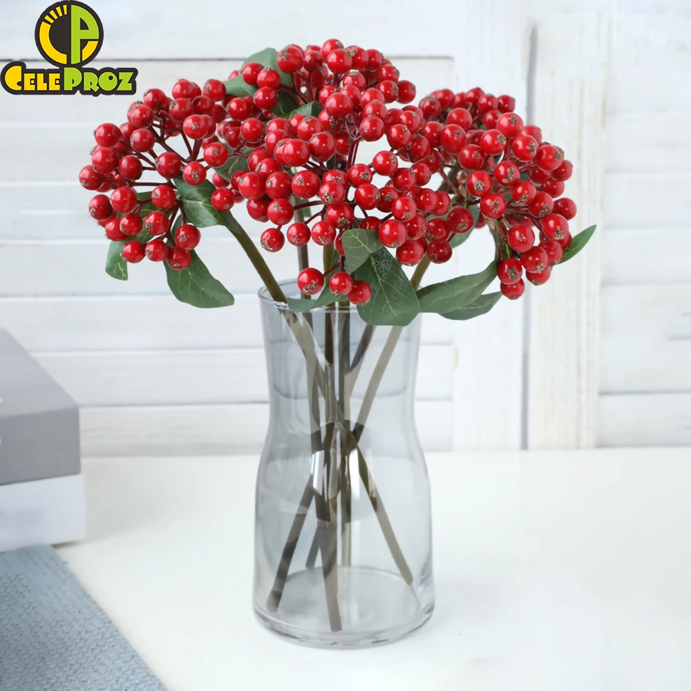 1 шт. 30 см искусственная ягода рождественское маленькое Ягодное украшение для