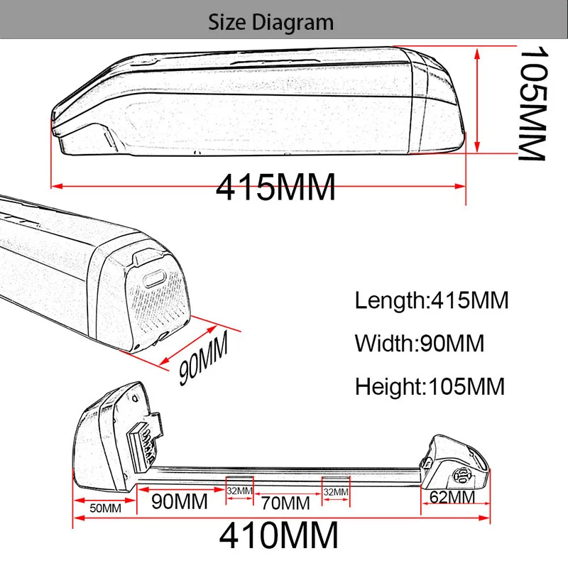 Аккумулятор для электровелосипеда Samsung LG BK 48 в 14 Ач 13 батарея мотора 8fun Bafang TSDZ2 1000