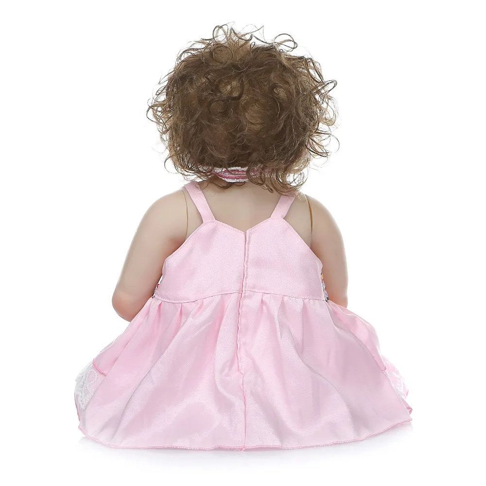 57 см настоящий Размер Оригинальная кукла NPK bebe reborn Baby girl Младенцы живые волосы