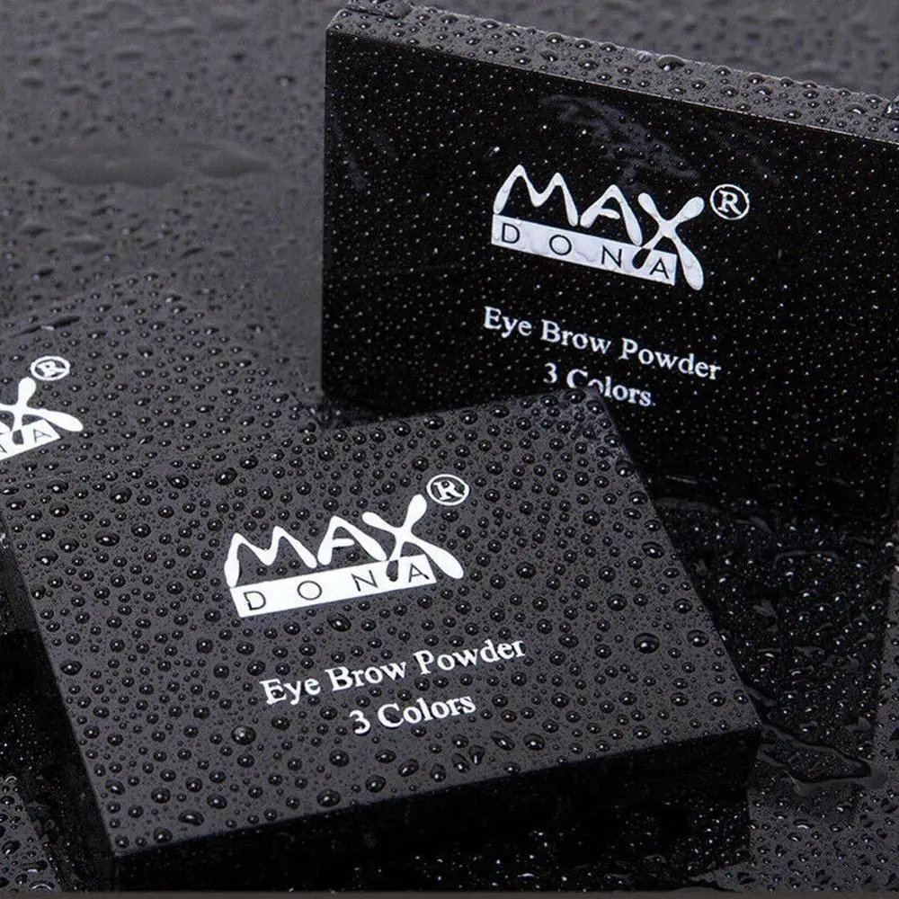 3 Color Eyebrow Powder Palette Cosmetic Eye Brow Enhancer Professional Waterproof Makeup Shadow With Brush Mirror Box | Красота и