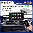 NaviFly беспроводной Carplay Android авто для Audi A6 20011-2015 поддержка SWC Android Авто Зеркало задняя камера