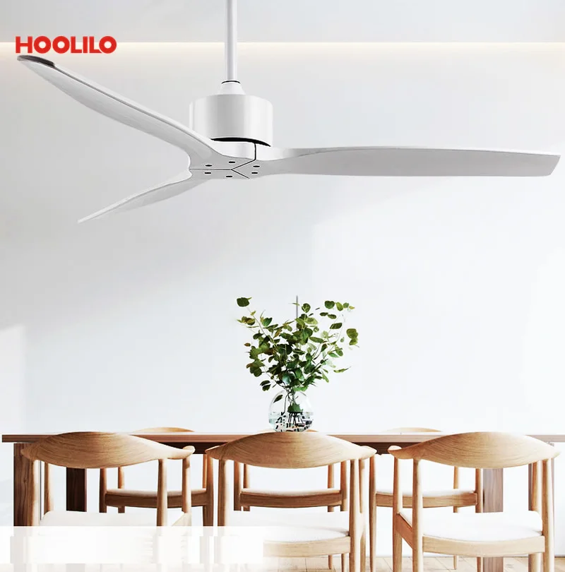 

Indoor Kitchen DC Motor 5speeds Wholesale 52inch 6 Color Ceiling Fan Without Light 110V 220V with Remote Control and Reversible