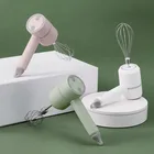 Электрический мини-взбиватель для яиц, ручной блендер с зарядкой от USB, вспениватель молока, 3 скорости, миксер для сливок, пищевых продуктов, тортов