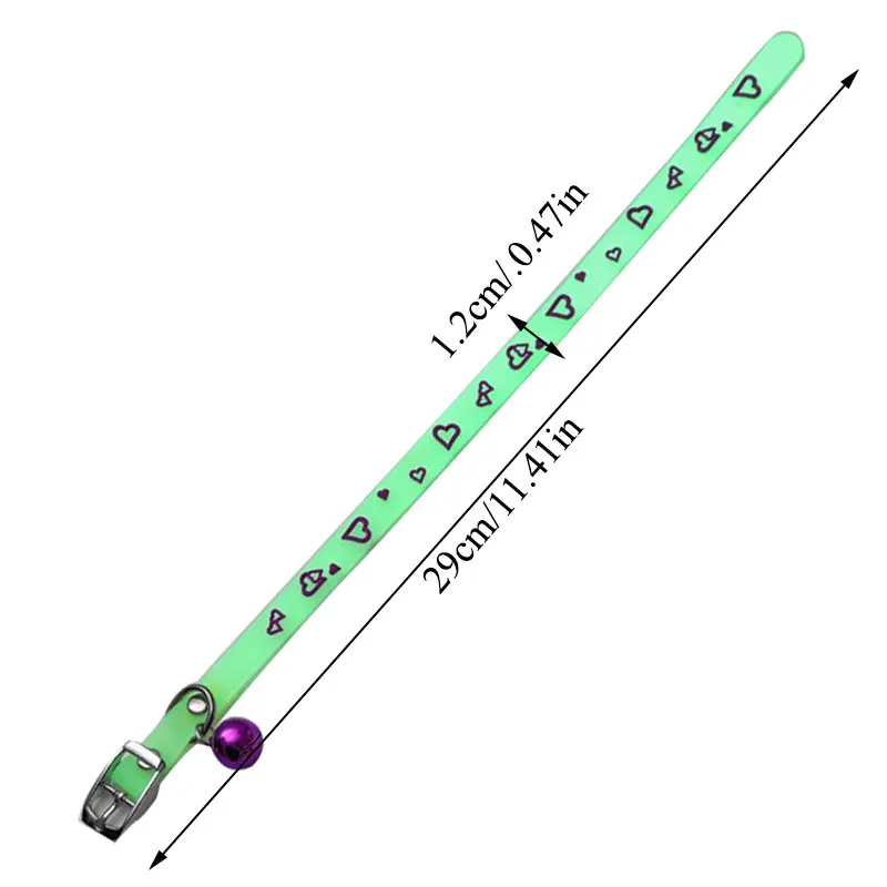 

Pet Collar Glow at Night Adjustable Cat Dog Collar Pet Neck Strap Cute Pet Neck Ring Prevent the Loss Silicone Dog Supplies