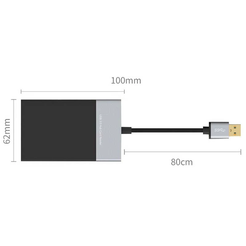 6 в 1 usb-хаб адаптер SD кард-ридер USB 3 0 для XQD/CF/SD/TF Многофункциональный
