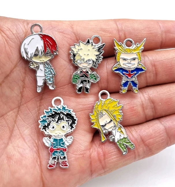 Набор металлических подвесок Моя геройская Академия 20 шт. (1 комплект 5 шт.) |