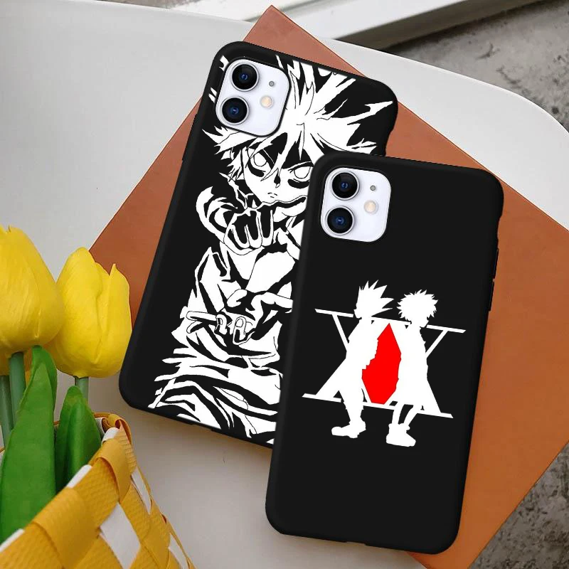 Силиконовый чехол Hisoka для iPhone 11 12pro Mini Max 8 7s 7 6 Plus X Xr черные чехлы с японским аниме