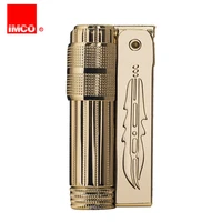 imco genuine metal fuel lighter mechanical windproof stainless steel lighter classic trench cigarette lighter