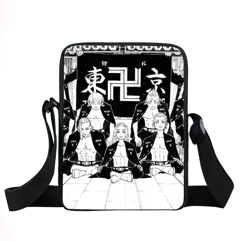 

Японская маленькая сумка-мессенджер с аниме «Мстители Токио», школьные ранцы для подростков с рисунком манга, Сано, мангиро, Микки, дорожная кросс-боди сумка