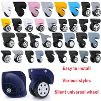 suitcase replacement wheel repair suitcase caster universal rolling luggage accessories bag caster colored mute luggage wheels