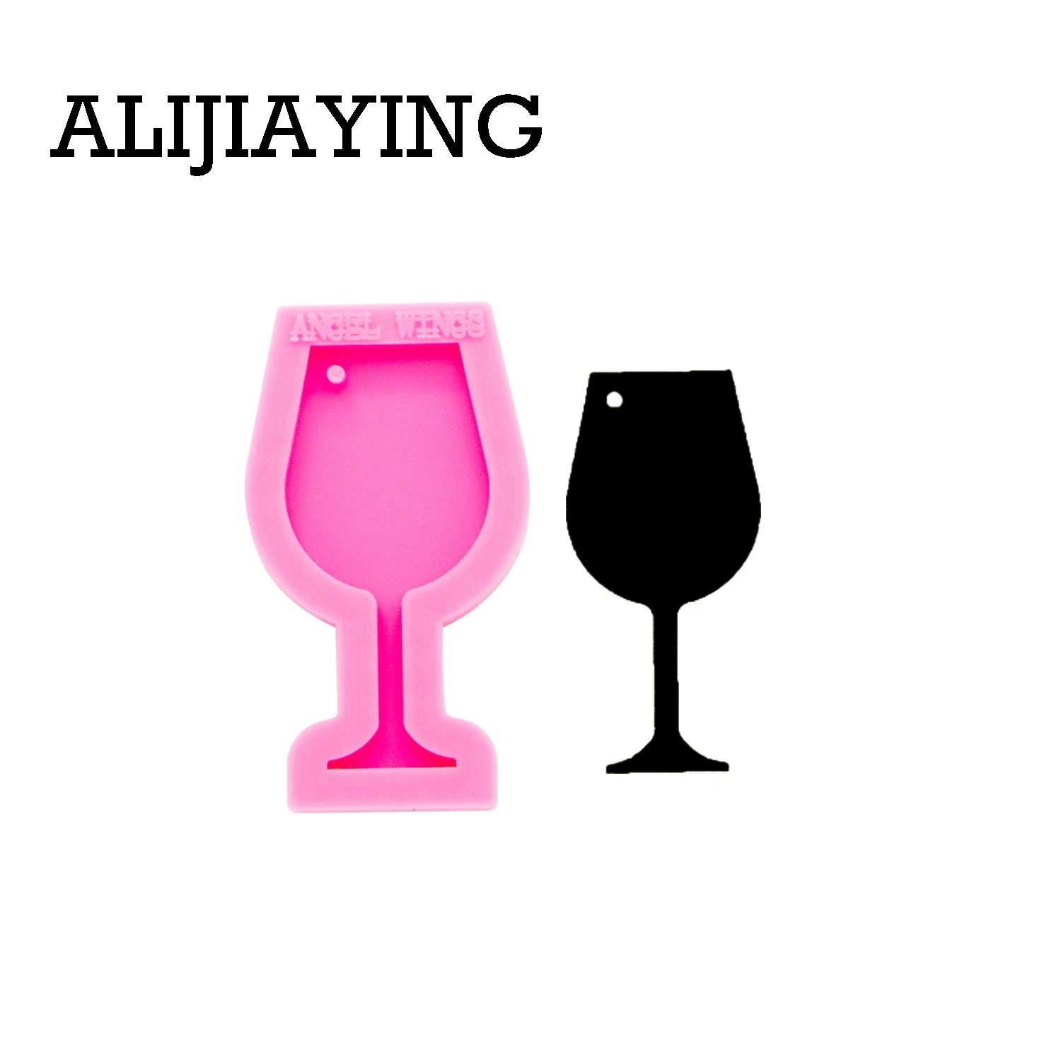 

DY0257 плавный художественный дизайн, форма для красного вина, Крафтовая форма для эпоксидной смолы «сделай сам», силиконовая форма для брелка...