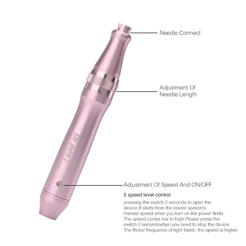 Dr. pen M7W микро крошечные иглы стимулируют уход за кожей инструменты удаления шрамов уменьшает морщины шрам отметки удаления Дерма Dr ручка