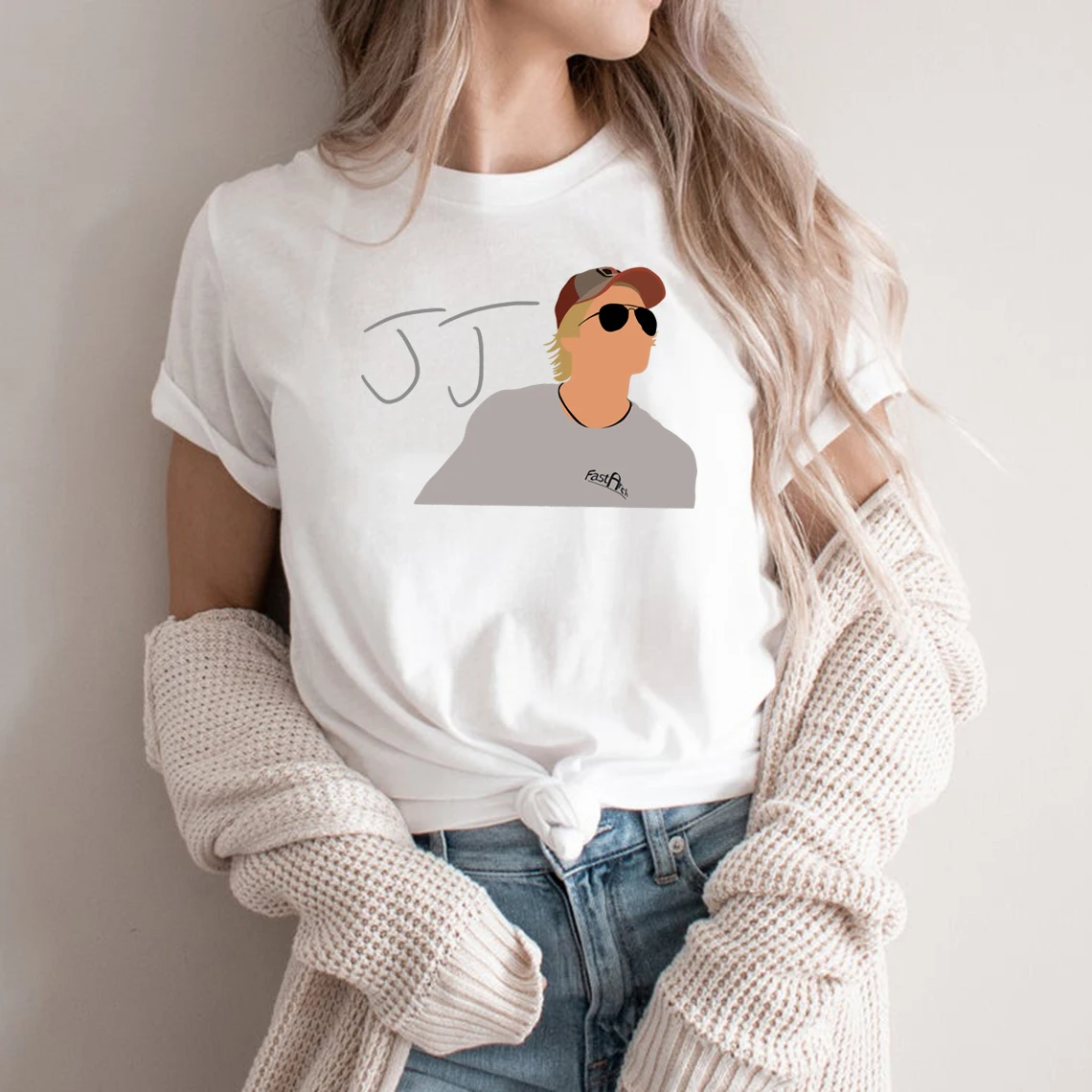

Новинка 2021, футболка JJ с внешним банком, футболка Pogue Life, Северная Каролина, футболка OBX, футболка унисекс, графические футболки для женщин